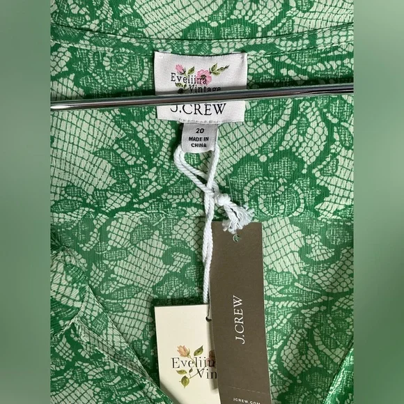 J. Crew Green Lace Midi Dress - Picture 8 of 8